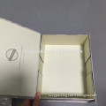 Foldable paper box for gift packing, flip top box with magnetic catch